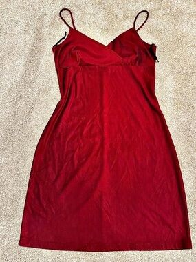 Vintage Rocket Candy Red Mini Slip Dress Size Medium Like New